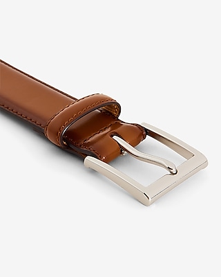 Genuine Leather Prong Buckle Belt