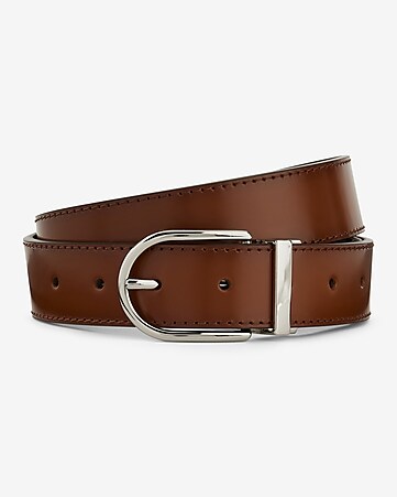 Men's Brown Belts and Suspenders - Leather Belts - Express