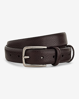 Buy Men Black Textured Genuine Leather Belt Online - 809803