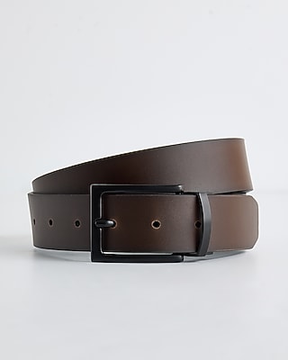 Black & Dark Brown Reversible Belt