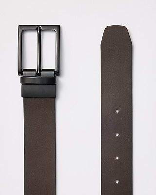 Black & Dark Brown Reversible Belt