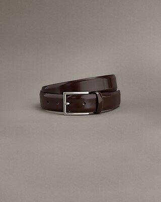 Edition Polished Dark Brown Genuine Leather Belt