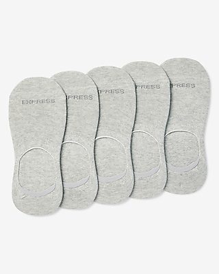 5 Pack Gray No Show Socks