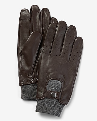 Genuine Leather Touchscreen Compatible Gloves