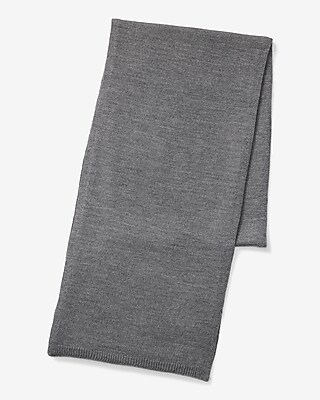 Heather Gray Merino-Blend Scarf