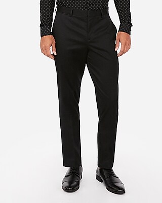 slim straight slacks