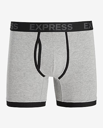Express 5 1/2 Cashmere-Blend Boxer Briefs Gray Men