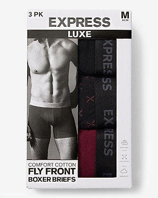 6" Luxe Cotton Boxer Briefs 3 Pack