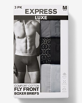 6" Luxe Cotton Boxer Briefs 3 Pack