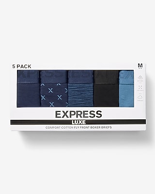 6" Luxe Cotton Boxer Briefs 5 Pack