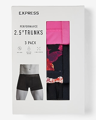 2 1/2" Moisture-Wicking Performance Trunks 3 Pack