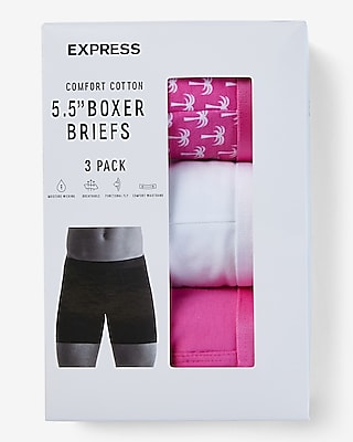 5 1/2" Cotton-Blend Boxer Briefs 3 Pack