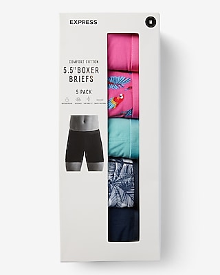 5 1/2" Cotton-Blend Boxer Briefs Pack