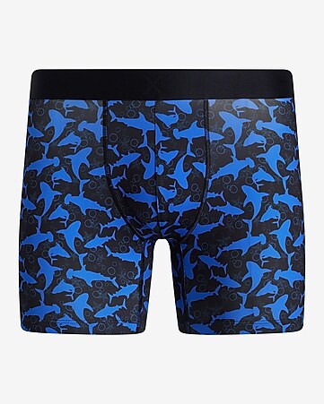 Men's Blue Boxer Briefs- Boxer Brief Underwear - Express