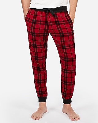 mens flannel joggers