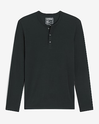 Slim Supersoft Long Sleeve Henley T-Shirt