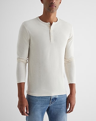 Slim Supersoft Long Sleeve Henley T-shirt