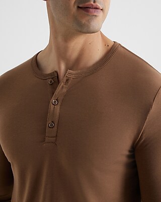 Supersoft Long Sleeve Henley T-Shirt