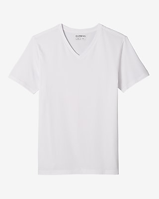 Calvin Klein Cotton Stretch V-Neck, Classic Fit T-Shirt, Men's (3-pack)  (White or Black) (White, Small) at  Men's Clothing store