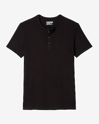Slim Supersoft Short Sleeve Henley | Express