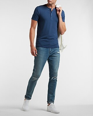 Slim Supersoft Short Sleeve Henley - thumbnail 3