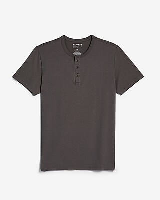 slim supersoft long sleeve henley tee