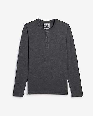 Slim Supersoft Long Sleeve Henley T-Shirt