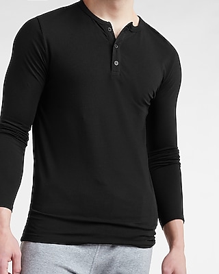 men's athletic fit henley