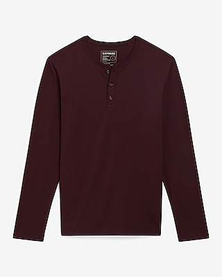 Slim Supersoft Long Sleeve Henley T-Shirt