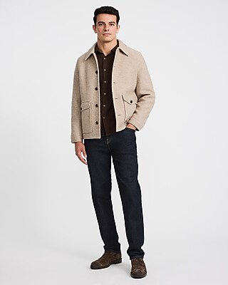 Textured Boucle Wool-Blend Jacket