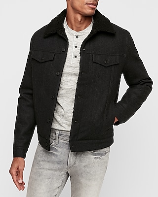 wool trucker jacket mens
