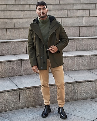 olive green jacket