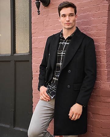 Lardini Wool Easy Single-breasted Coat in Black for Men Mens Clothing Coats Long coats and winter coats 