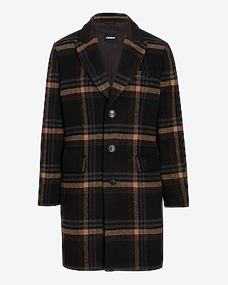 jaxon wool coat plaid check