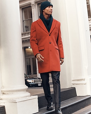 mens red wool overcoat