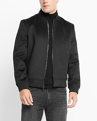 Express, Jackets & Coats, Express Windbreaker Bomber Jacket With Gradient  White To Black Design