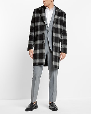 Mens shop plaid topcoat