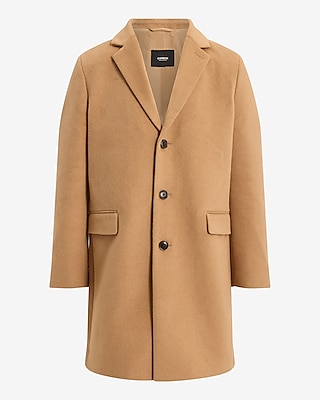 Camel Wool-Blend Topcoat