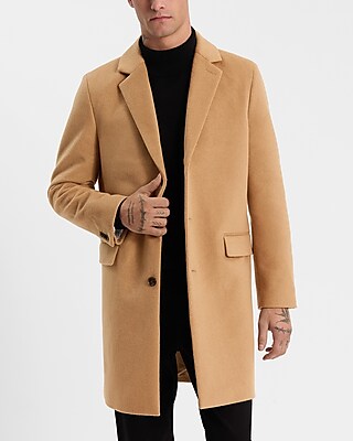 Camel Wool-Blend Topcoat