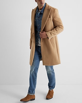 Camel Wool-Blend Topcoat