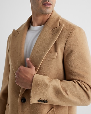 Camel Wool-Blend Topcoat