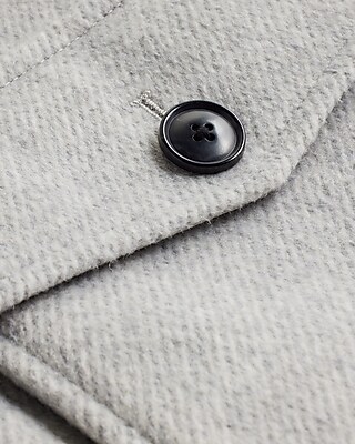 Light Gray Wool-Blend Jacket