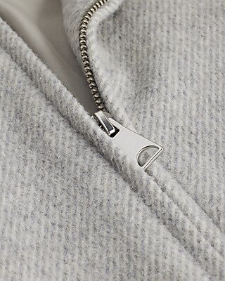 Light Gray Wool-Blend Jacket