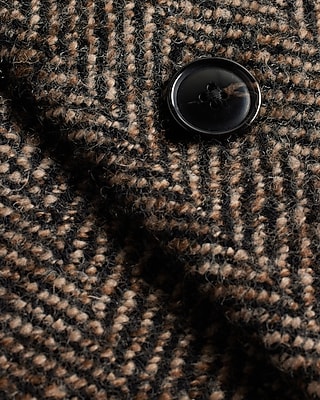 Herringbone Wool-Blend Topcoat