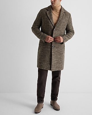 Herringbone Wool-Blend Topcoat