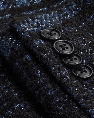 Plaid Wool-Blend Topcoat