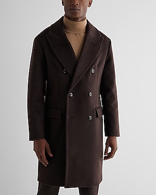 Single-breasted wool coat