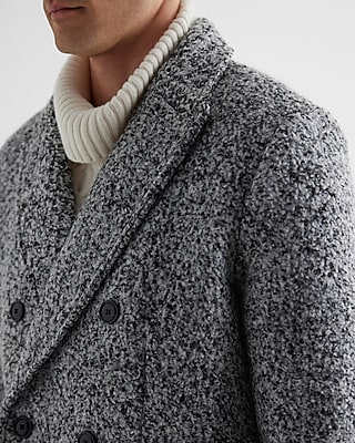 Double Breasted Wool Blend Jacket