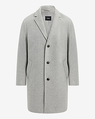 Light Gray Brushed Knit Topcoat