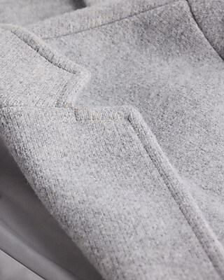Light Gray Brushed Knit Topcoat